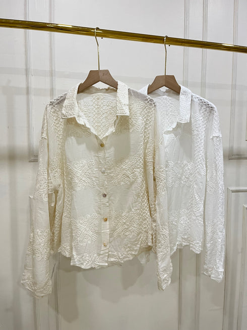 Heavy Embroidered Cotton Shirts